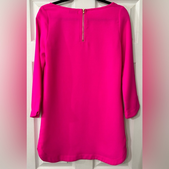 Mittoshop Hot Pink Shift Dress. Size Small. Zipper Back. Above the Knee. - Picture 2 of 3